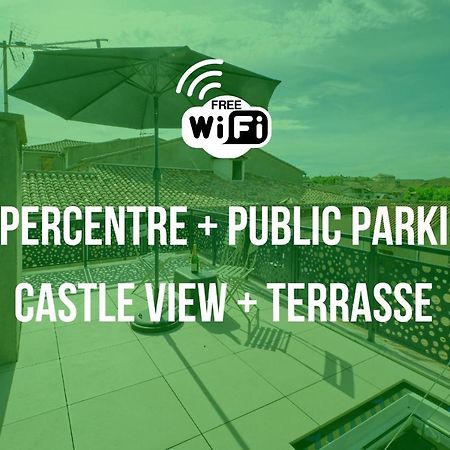 Mon Toit Carcassonnais •Hypercentre •Terrasse •Vue Apartment Carcassonne Exterior foto