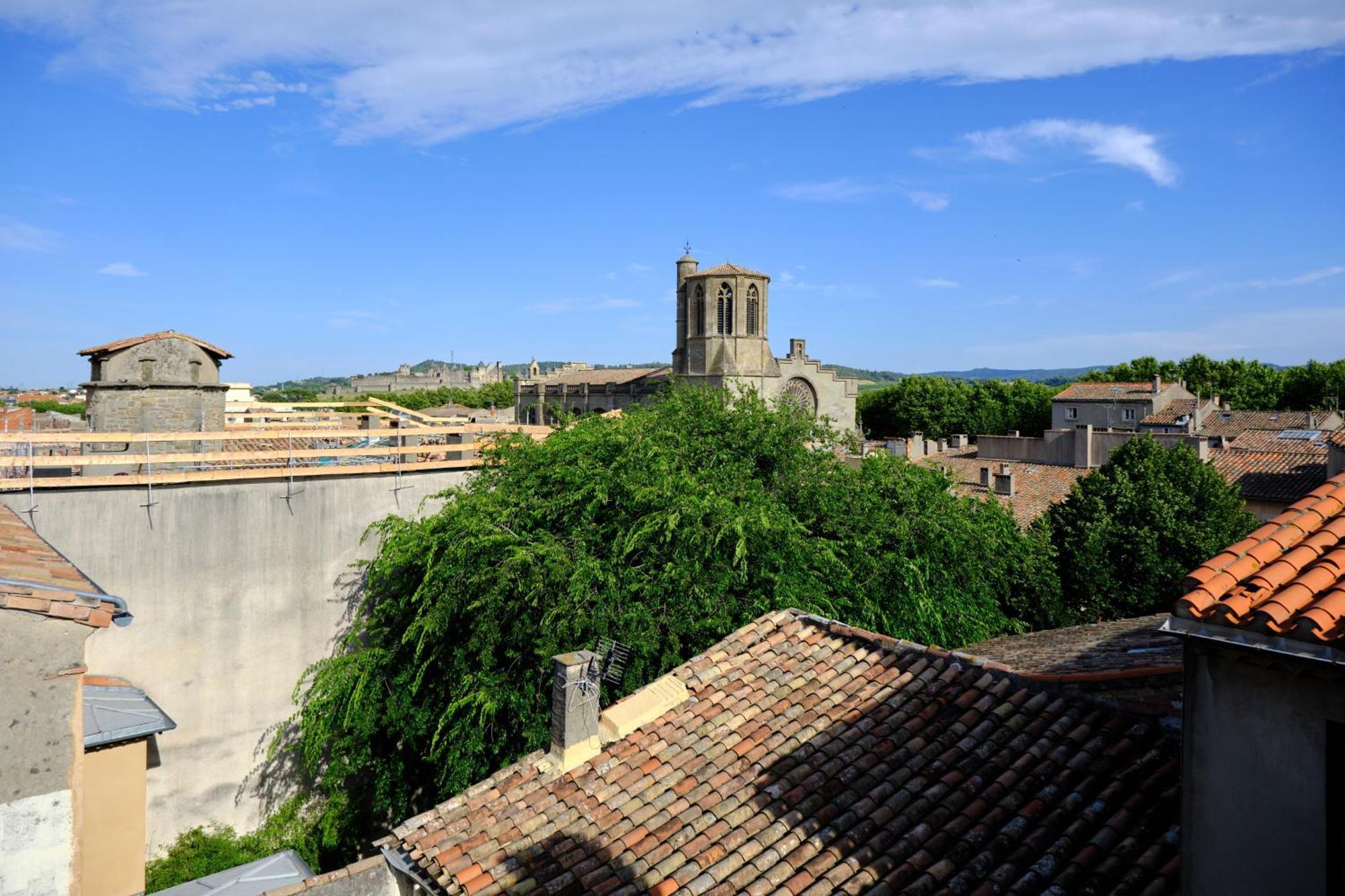 Mon Toit Carcassonnais •Hypercentre •Terrasse •Vue Apartment Carcassonne Exterior foto