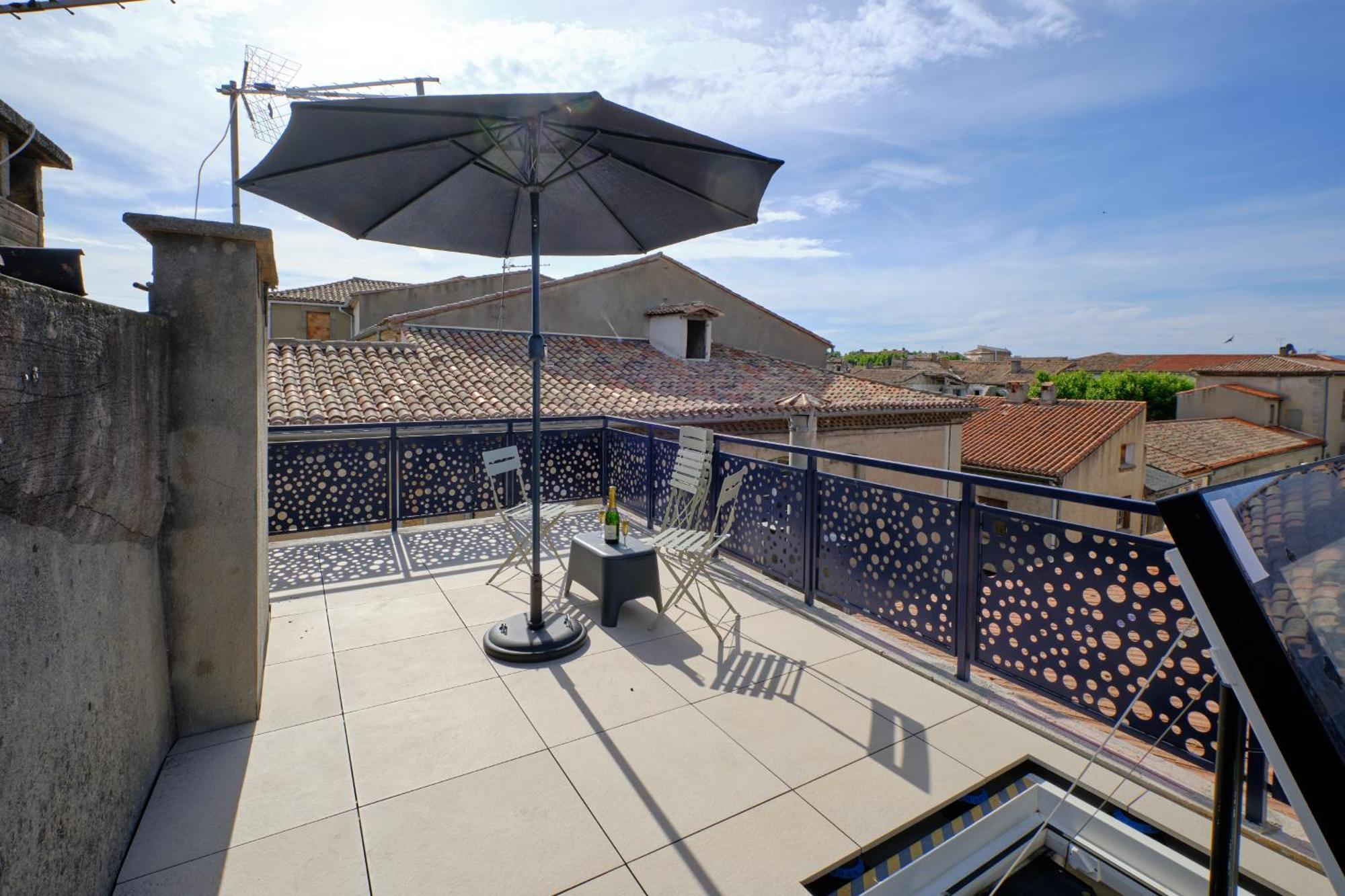 Mon Toit Carcassonnais •Hypercentre •Terrasse •Vue Apartment Carcassonne Exterior foto